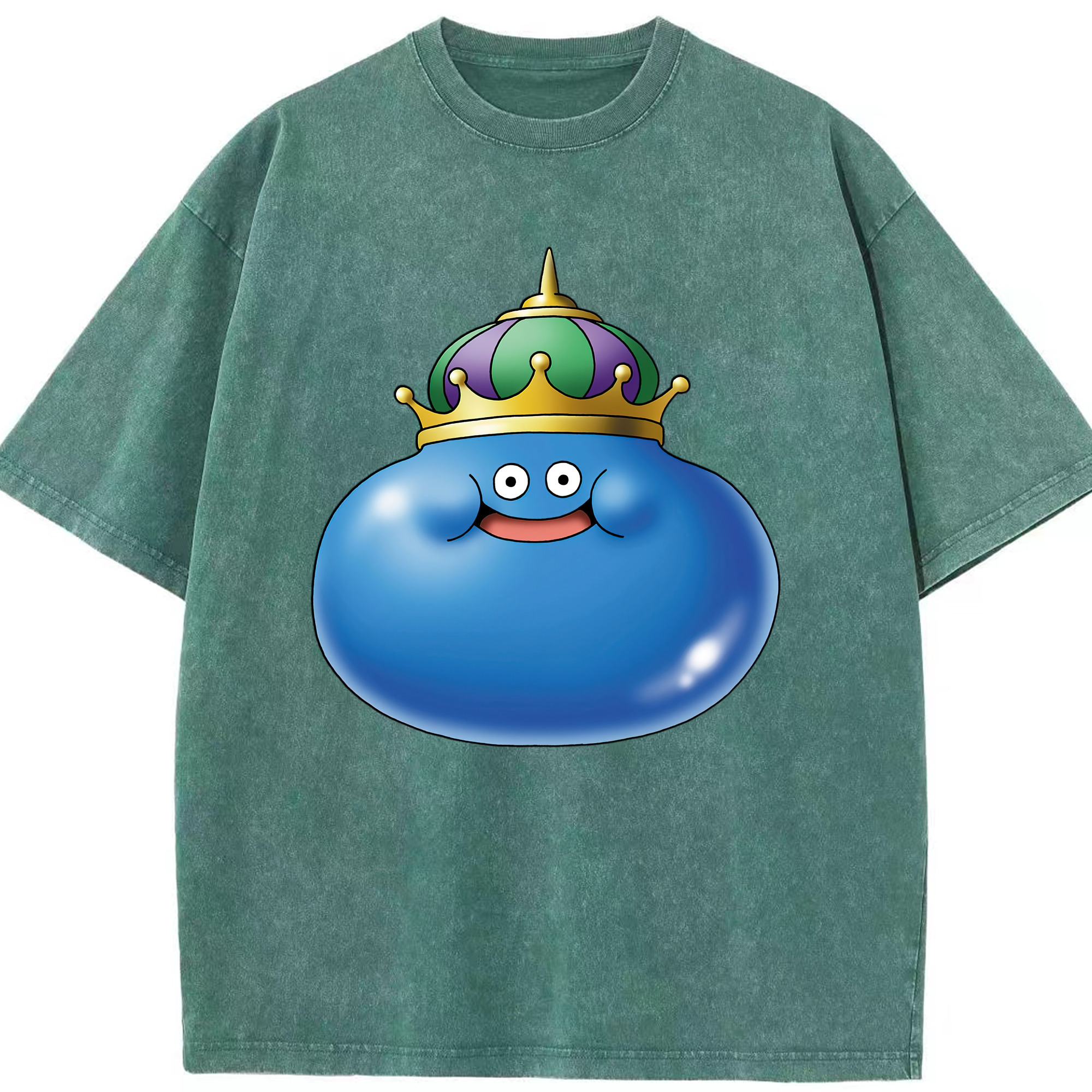 （画像用） ドラゴンクエスト Doragon Kuesuto Dragon Quest 綿100% ヴィンテージ風 半袖Tシャツ（フロントプリント）